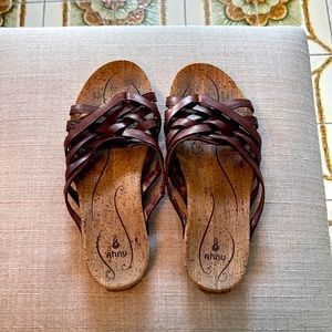 AHNU Leather Sandals